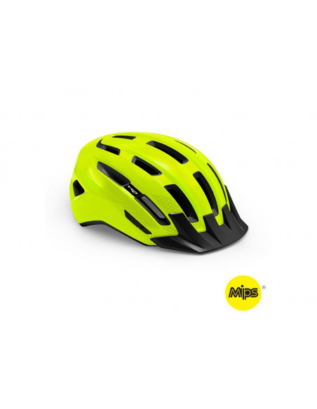 Hjälm  MET Downtown MIPS  Safety Yellow  Storlek: 52-58cm