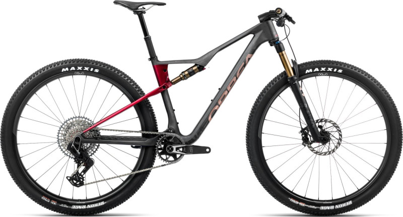 OIZ M-TEAM AXS XL Diamond Carbon View (Matt) Cherry Red (Gloss)